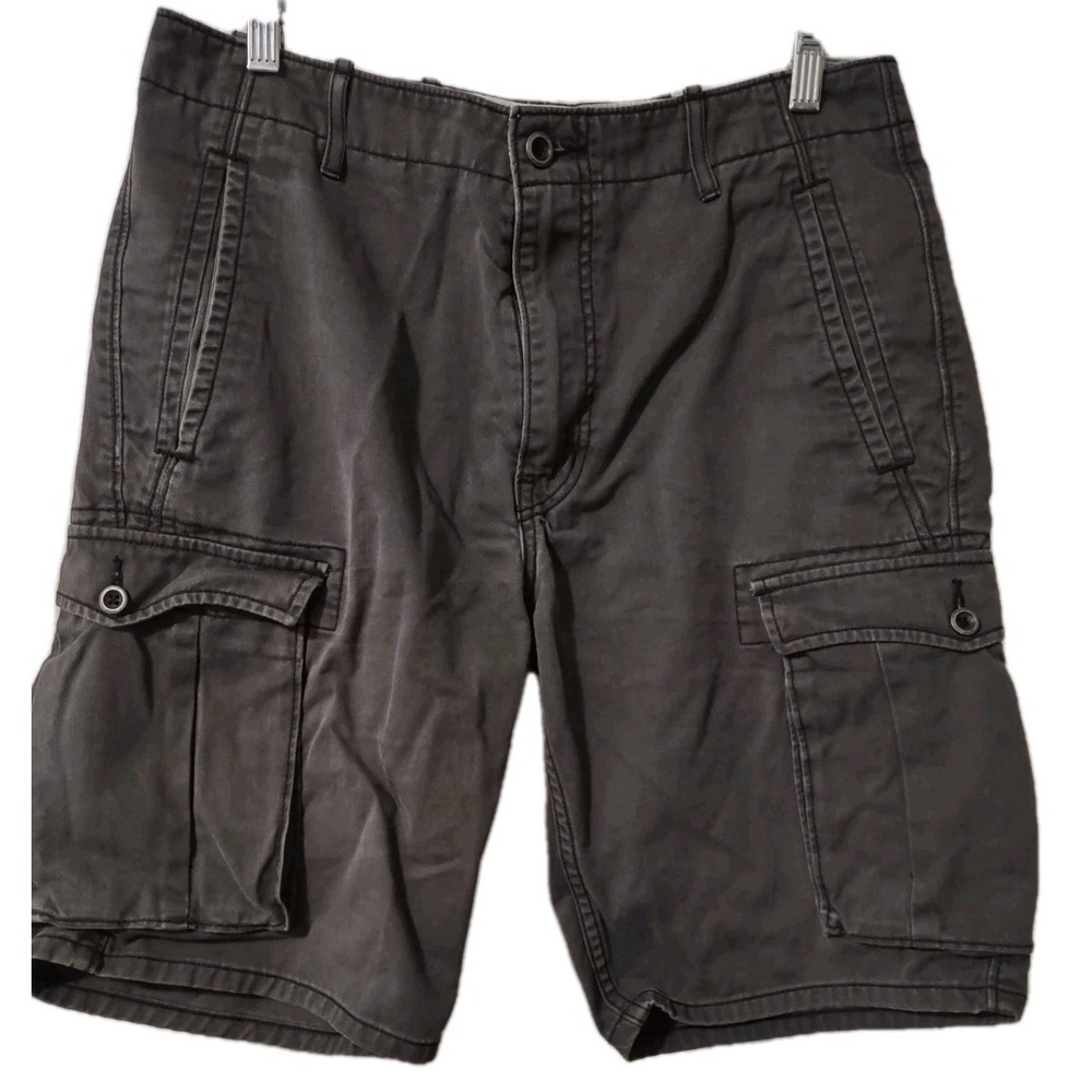 Levi Strauss & Co. Cargo Shorts Men's W31 Casual Green Denim Logo Levi 6 Pockets